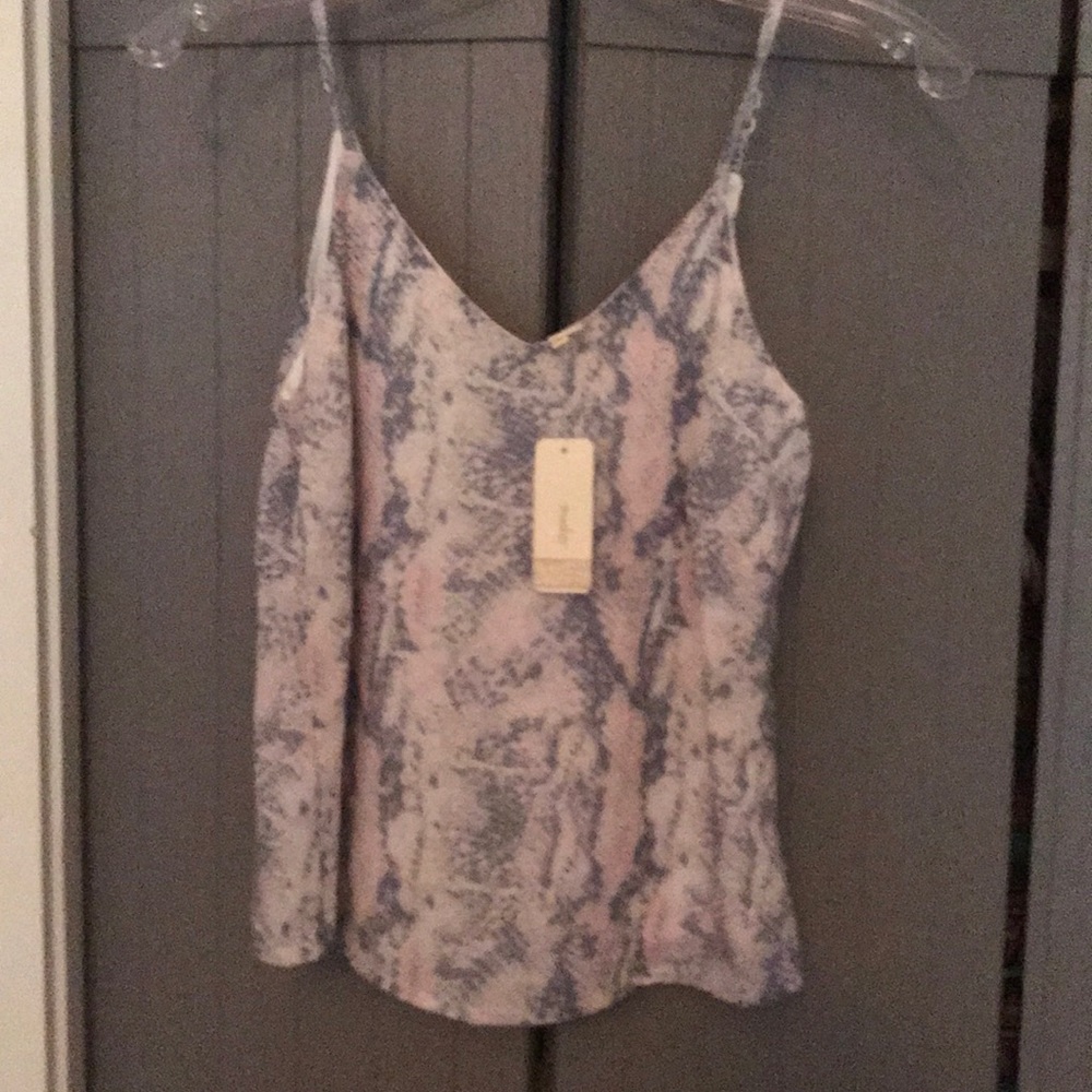 Japna snake skin tank top XS